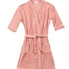Roupão Unissex Microfibra Kimono Porto Franco Rosa G