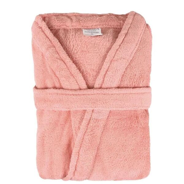 Roupão Unissex Microfibra Kimono Porto Franco Rosa Gg