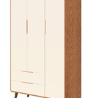 Roupeiro 03 Portas 02 Gavetas Sol Freijo/areia Planet Baby