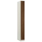 Roupeiro 1 Porta 236x25,3x56cm Madeira Nogueira Dourado Prime Luciane