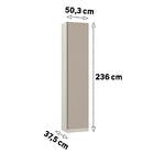 Roupeiro 1 Porta 236x50,3x37,5cm Madeira Connect Prime Luciane