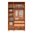 Roupeiro 232x136x61 Cm Com 3 Portas Freijó Madeirado