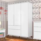 Roupeiro 2 Gavetas Infantil Luan Branco