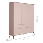 Roupeiro 2 Gavetas Infantil Luan Rosê