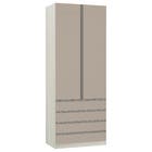 Roupeiro 2 Portas 236x90,4x56cm Madeira Connect Prime Luciane