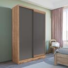 Roupeiro 2 Portas 3 Gavetas Orleans Atacama Grafite