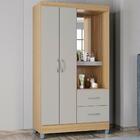 Roupeiro 2 Portas Com Espelho 965 Poqq