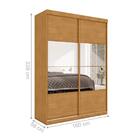 Roupeiro 2 Portas Com Espelho Juremal Naturalle