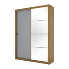 Roupeiro 2 Portas Deslizantes 3 Gavetas Paros Espresso Móveis