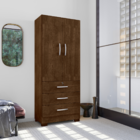 Roupeiro 2 Portas E 3 Gavetas Sneek Malbec