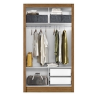 Roupeiro 2 Portas Larson Naturale Branco