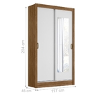 Roupeiro 2 Portas Larson Naturale Branco