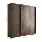 Roupeiro 3 Portas 3 Gavetas Adelaide Ébano