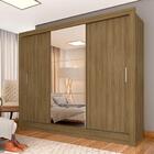 Roupeiro 3 Portas Casal Com 3 Espelhos Aurora Boreal - M. Ara