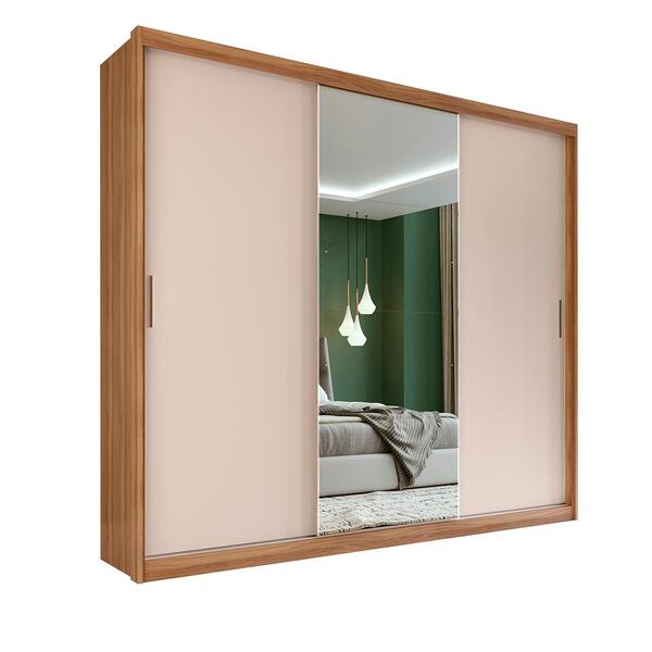 Roupeiro 3 Portas Casal Liverpool Flex Amêndola Off White