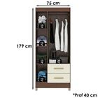 Roupeiro 3 Portas Com Espelho Rp132 Fell