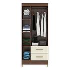 Roupeiro 3 Portas Com Espelho Rp132 Fell