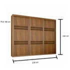 Roupeiro 3 Portas Correr Pacioli Star Móveis Bettio Topázio