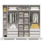 Roupeiro 3 Portas De Correr 6 Gavetas E Espelho F542 Kappesbe