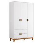 Roupeiro 3 Portas E 2 Gavetas Toledo Branco