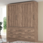 Roupeiro 3 Portas E 9 Gavetas Greece Atacama