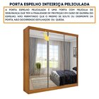 Roupeiro 3 Portas Espelho Somália Espresso Móveis Cinamomo