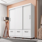 Roupeiro 3 Portas Estella Branco