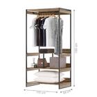 Roupeiro 3 Prateleiras Indo Affara