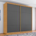 Roupeiro 4 Gavetas E 2 Portas Moreira Naturalle Grafite