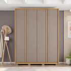 Roupeiro 4 Portas Correia Buriti Fendi