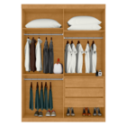 Roupeiro 4 Portas E 3 Gavetas Palmas Naturalle Off White