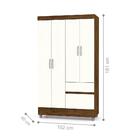 Roupeiro 4 Portas Venga Imbuia Rústico