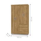 Roupeiro 4 Portas Venga Nature