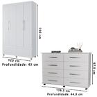 Roupeiro 4 Pt E Comoda 8 Gav Ro94jd50 Mpri