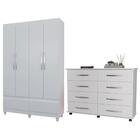 Roupeiro 4 Pt E Comoda 8 Gav Ro94jd50 Mpri