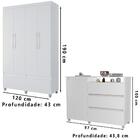 Roupeiro 4 Pt E Comoda Sapateira 1 Pt 3 Gv Ro94sky79 Mpri