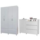 Roupeiro 4 Pt E Comoda Sapateira 1 Pt 3 Gv Ro94sky79 Mpri