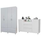 Roupeiro 4 Pt E Comoda Sapateira 3 Gv Ro