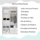 Roupeiro 4p 2g Moden 3565 100 Cm Incp