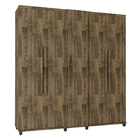 Roupeiro 5 Portas Com Sapateira Vanda Amadeirado