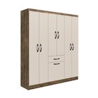 Roupeiro 6 Portas 181cm X 159,5cm X 40cm Laguna Itaúba/off Wh