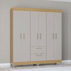 Roupeiro 6 Portas 2 Gavetas 963 Poqq