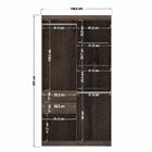 Roupeiro 6 Portas 2 Gavetas Baltimore Ébano