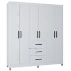 Roupeiro 6 Portas 3 Gavetas 945 Poqq