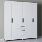 Roupeiro 6 Portas 3 Gavetas 945 Poqq