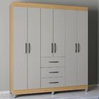 Roupeiro 6 Portas 3 Gavetas 945 Poqq