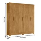 Roupeiro 6 Portas  Delhi Freijó