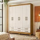 Roupeiro 6 Portas Benfica Freijó Off White