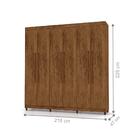 Roupeiro 6 Portas Bentley Imbuia Rústico