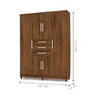 Roupeiro 6 Portas Cruze Imbuia